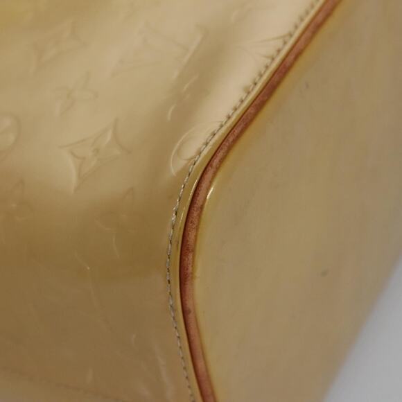 LOUIS VUITTON Monogram Vernis Houston Hand Bag Beige M91004 - Picture 15 of 16
